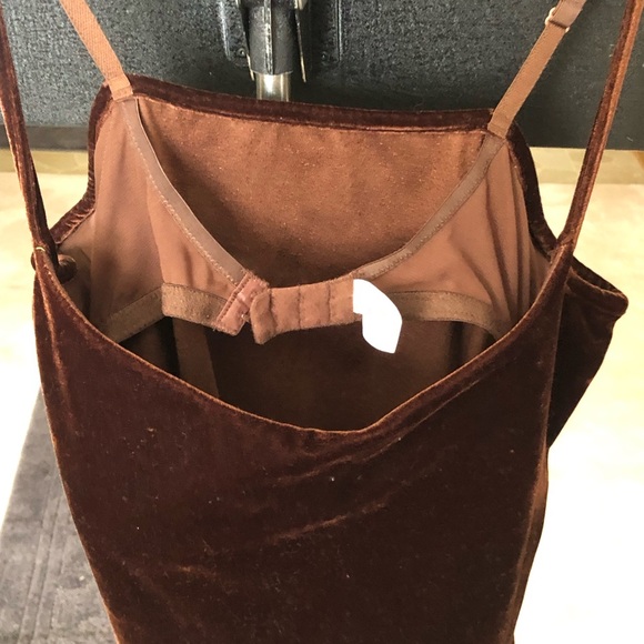 Dark Brown Velvet Camisole Sz 42C - Picture 4 of 4